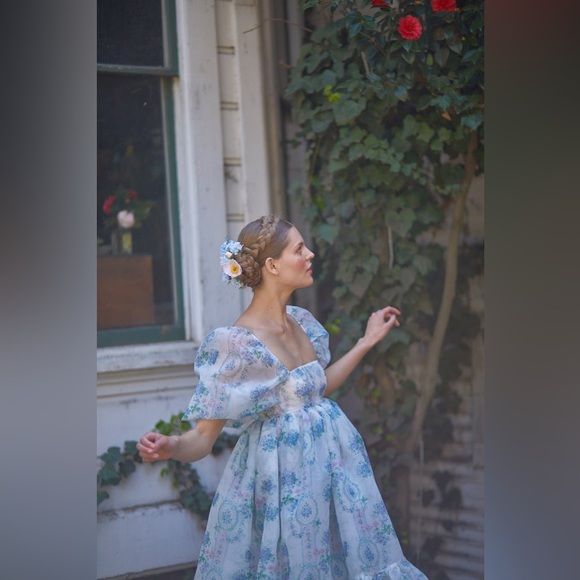 Selkie | French Puff Dress | La Belle Etoile in Organza | Size L | BRAND NEW! - Picture 3 of 3